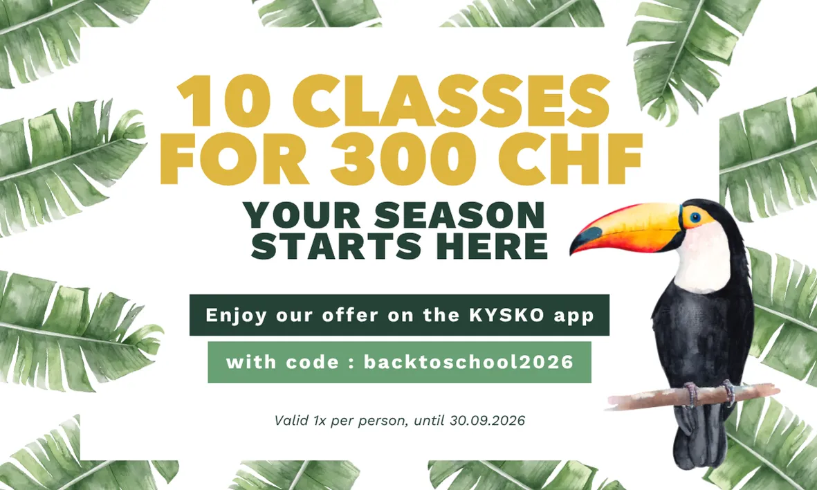 10 classes for 300 CHF: your season starts here, with code backtoschool2026